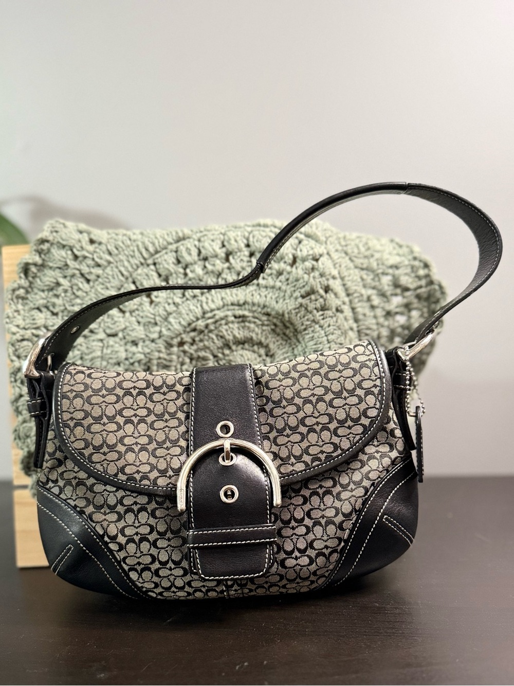 Coach Soho Signature Buckle Shoulder Bag, style 6818